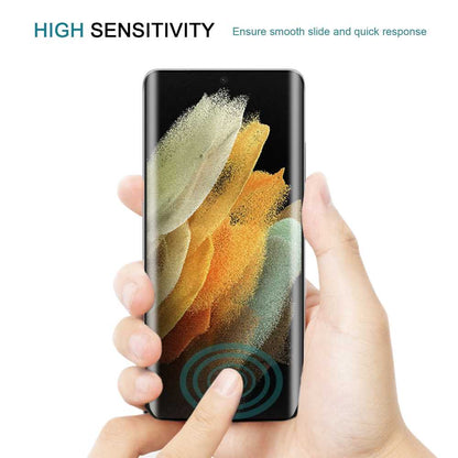 Schutzglas für SAMSUNG GALAXY S21 ULTRA Full Cover Full Glue Curved Tempered