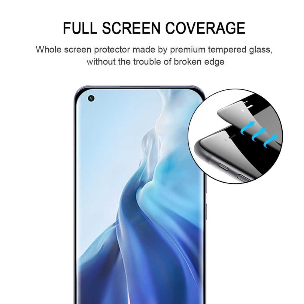 Schutzglas für XIAOMI MI 11 Full Cover Full Glue Curved Tempered Glass Folie