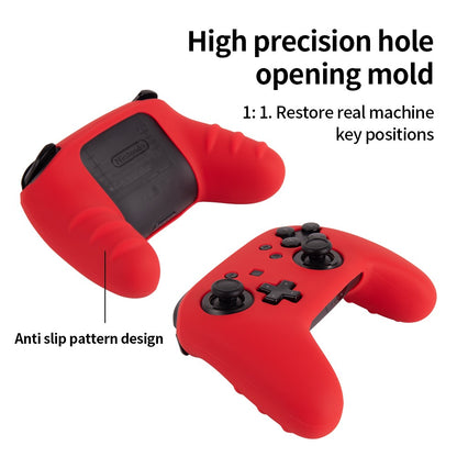 Silikon Hülle für Nintendo Switch Pro Game Controller Flexibel Cover Rutschfest