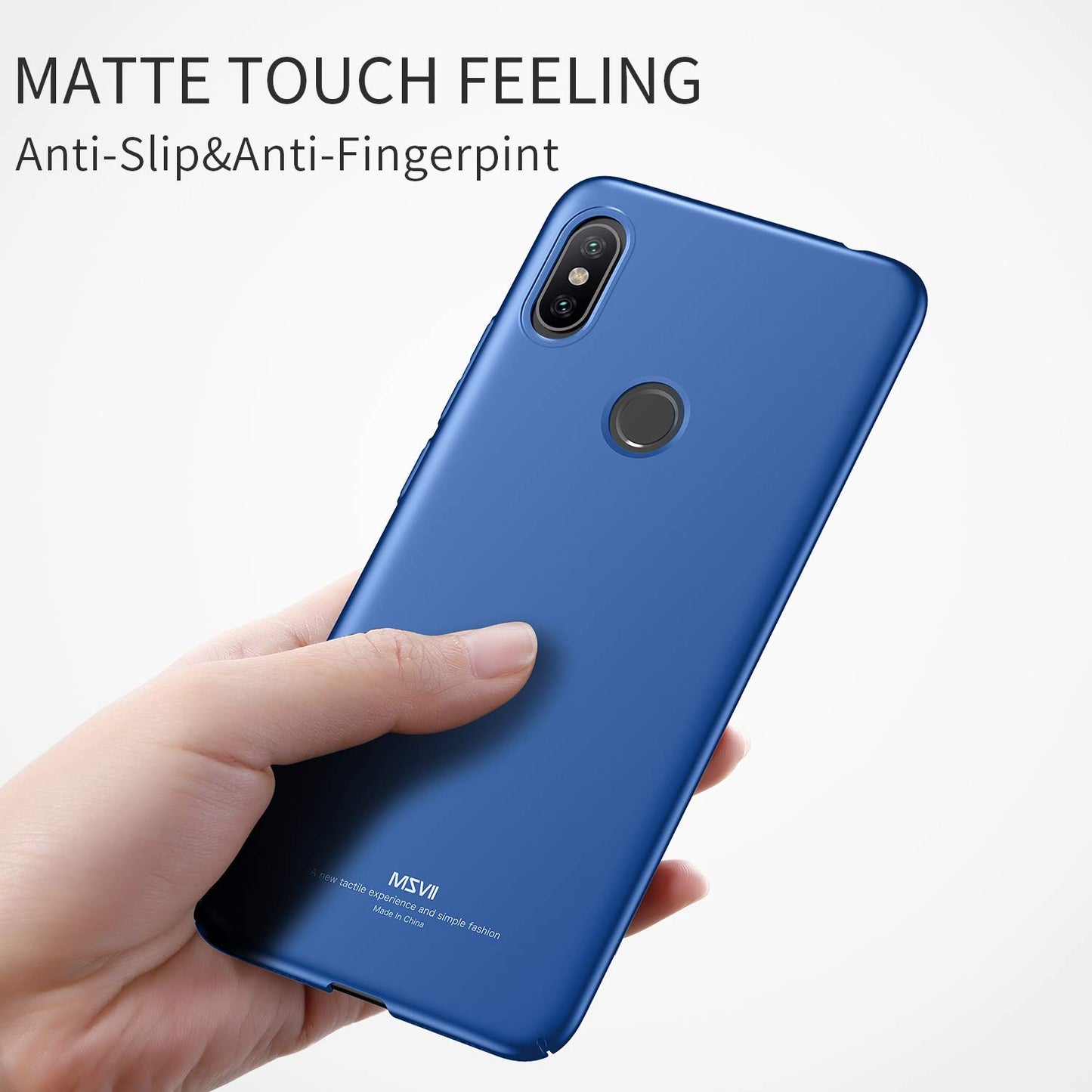 MSVII Hard Case für Xiaomi Mi A2 ultradünne PC Handyhülle Schutz Cover Schale