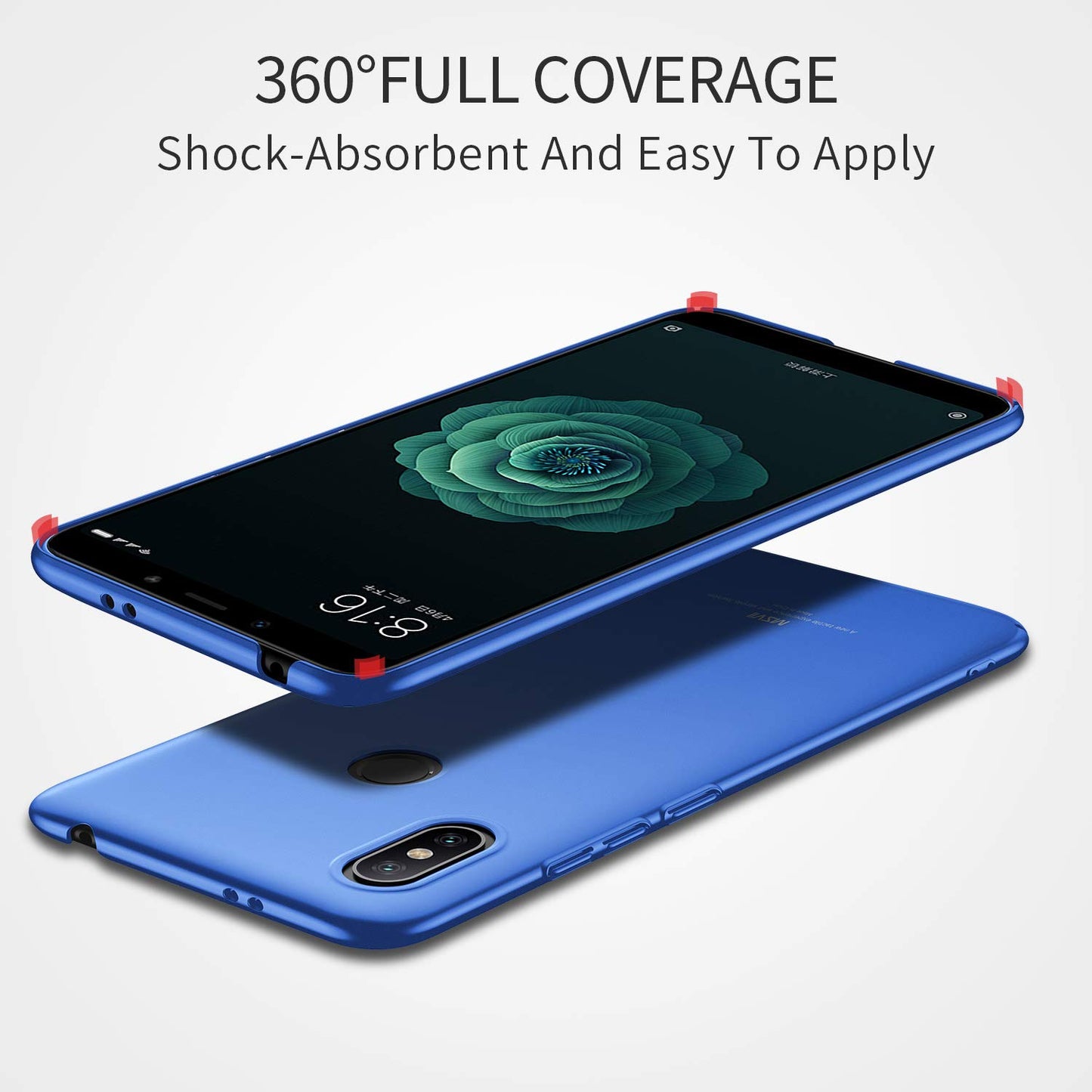 MSVII Hard Case für Xiaomi Mi A2 ultradünne PC Handyhülle Schutz Cover Schale