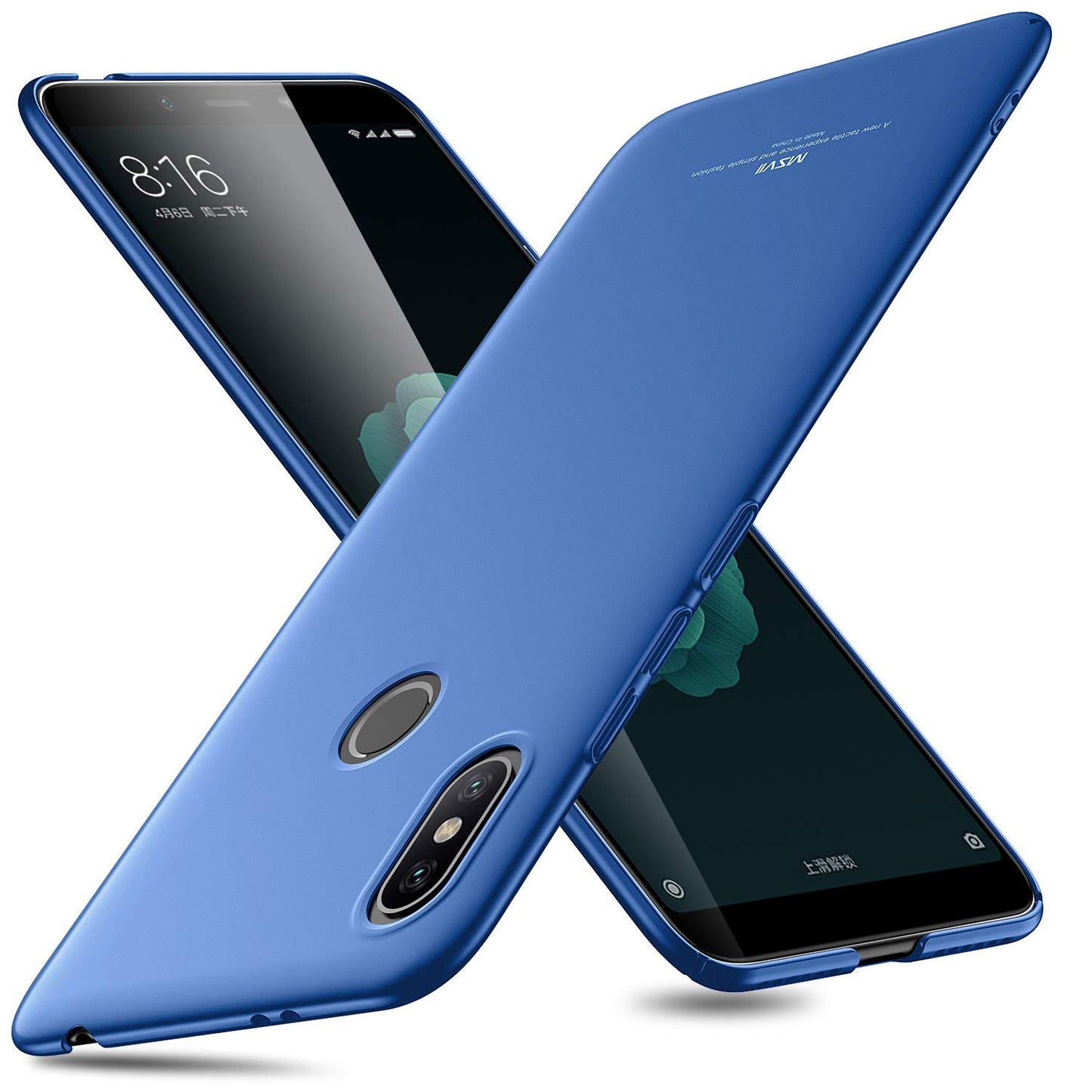 MSVII Hard Case für Xiaomi Mi A2 ultradünne PC Handyhülle Schutz Cover Schale
