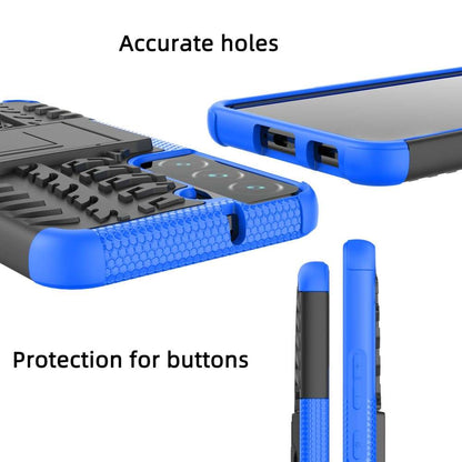 Outdoor Hülle für Samsung Galaxy S22 Tire Rutschfest Kickstand PC TPU Cover Case