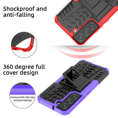 Outdoor Hülle für Samsung Galaxy S22 Tire Rutschfest Kickstand PC TPU Cover Case