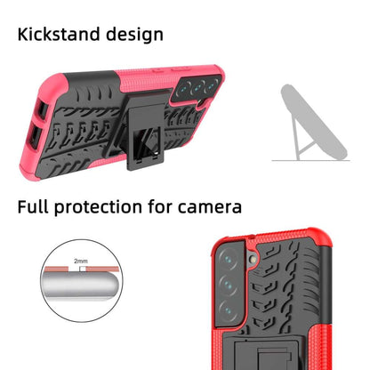 Outdoor Hülle für Samsung Galaxy S22 Tire Rutschfest Kickstand PC TPU Cover Case
