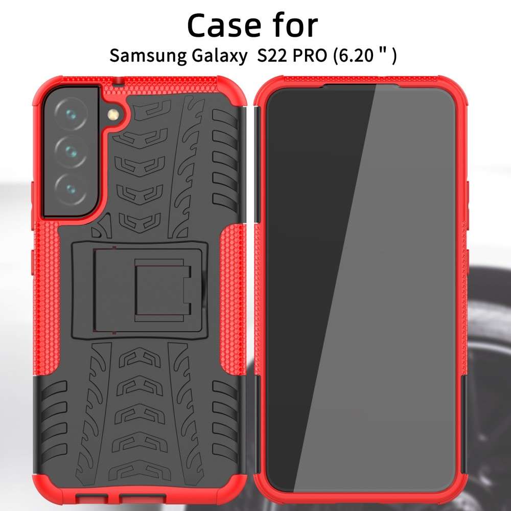 Outdoor Hülle für Samsung Galaxy S22 PLUS Tire Rutschfest Kickstand Schutz Cover