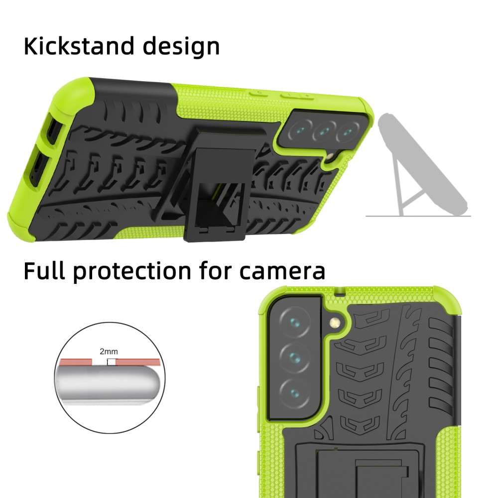Outdoor Hülle für Samsung Galaxy S22 PLUS Tire Rutschfest Kickstand Schutz Cover