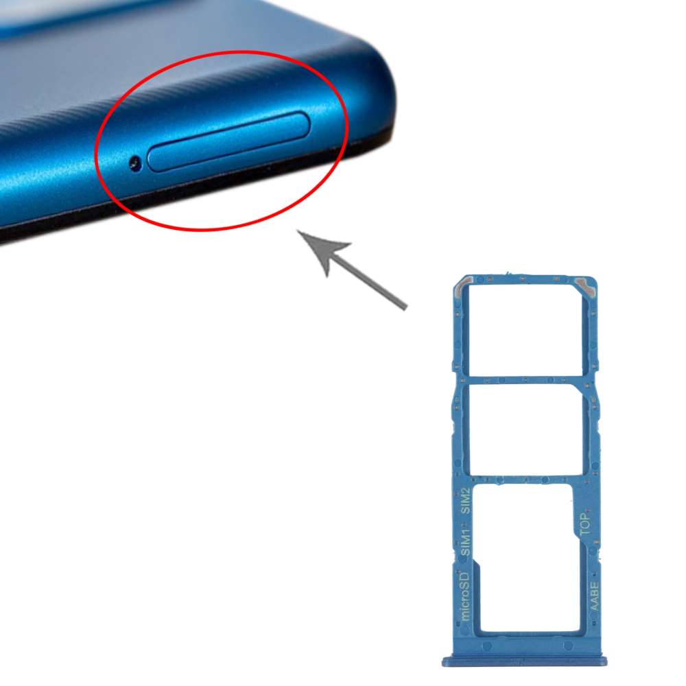 Dual Sim Tray für Samsung Galaxy A12 Karten Halter Fach Schlitten SD Card Slot