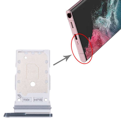 Dual Sim Tray für Samsung Galaxy S22 ULTRA Kartenhalter Fach Schlitten Holder