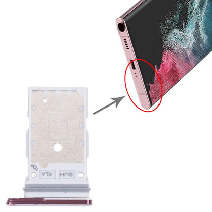 Dual Sim Tray für Samsung Galaxy S22 ULTRA Kartenhalter Fach Schlitten Holder