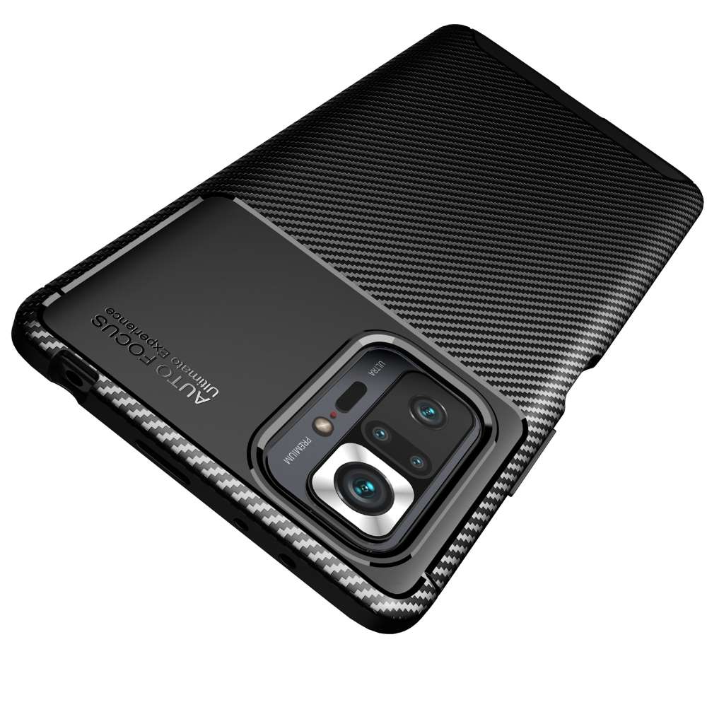 TPU Case für XIAOMI REDMI NOTE 10S Carbon Fiber Muster Shockproof Texture Hülle