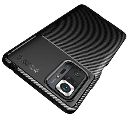 TPU Case für XIAOMI REDMI NOTE 10S Carbon Fiber Muster Shockproof Texture Hülle