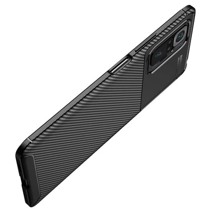TPU Case für XIAOMI REDMI NOTE 10S Carbon Fiber Muster Shockproof Texture Hülle