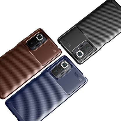 TPU Case für XIAOMI REDMI NOTE 10S Carbon Fiber Muster Shockproof Texture Hülle