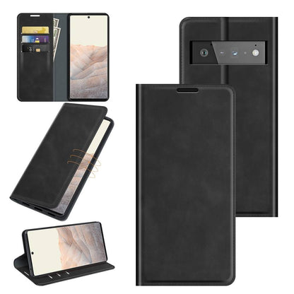 Handy Tasche für Google Pixel 6 PRO Retro Skin Magnetic Klappetui Schutzhülle