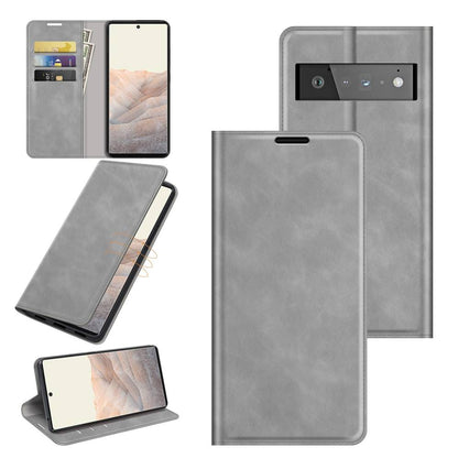 Handy Tasche für Google Pixel 6 PRO Retro Skin Magnetic Klappetui Schutzhülle