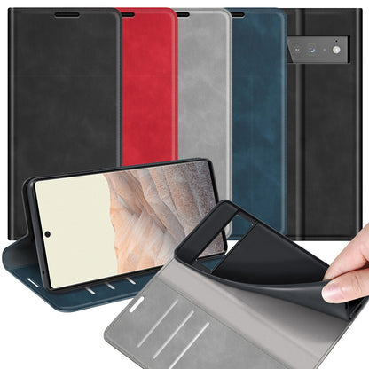 Handy Tasche für Google Pixel 6 PRO Retro Skin Magnetic Klappetui Schutzhülle