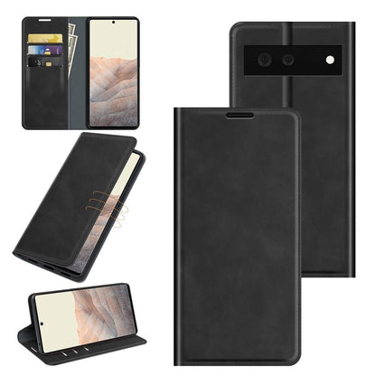 Handy Tasche für Google Pixel 6 Retro Skin Magnetic Klappetui Schutzhülle Case