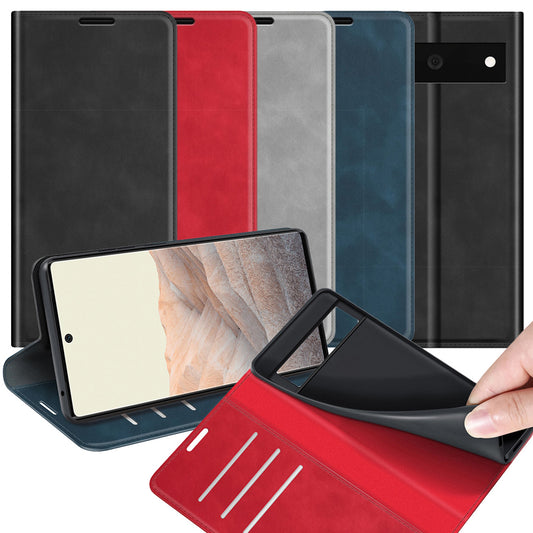 Handy Tasche für Google Pixel 6 Retro Skin Magnetic Klappetui Schutzhülle Case