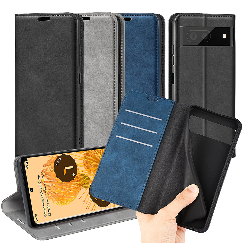 Handy Tasche für Google Pixel 7 Retro Skin Magnetic Klappetui Schutzhülle Case