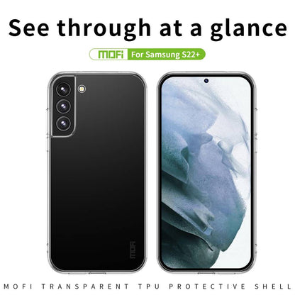 MOFI TPU Hülle für Samsung Galaxy S22 PLUS Ming Series Transparent Schutzcover