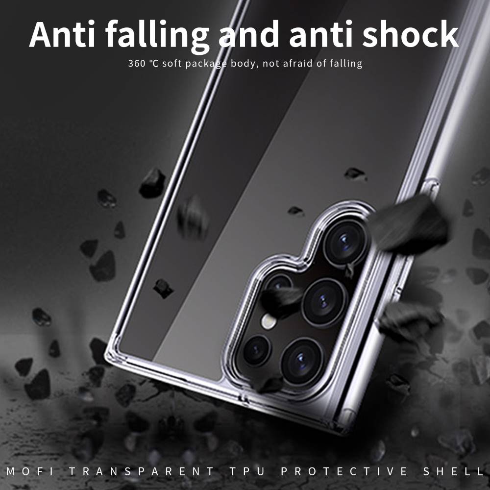 MOFI TPU Hülle für Samsung Galaxy S22 ULTRA Ming Series Transparent Schutzcover