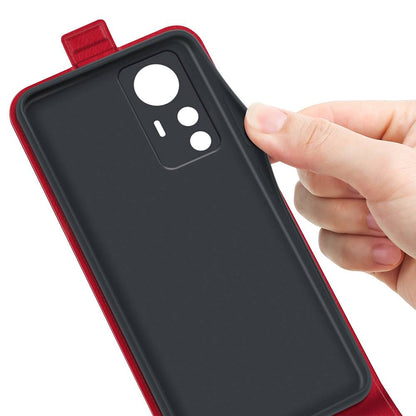 Handy Tasche für Xiaomi 12T 12T PRO Crazy Horse Klappetui Swipe Card Hülle Case