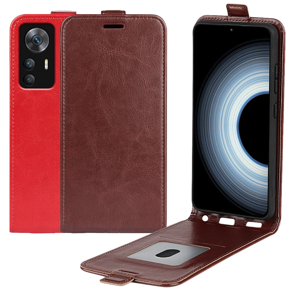 Handy Tasche für Xiaomi 12T 12T PRO Crazy Horse Klappetui Swipe Card Hülle Case