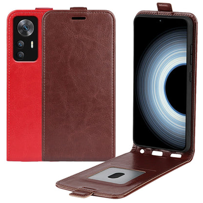 Handy Tasche für Xiaomi 12T 12T PRO Crazy Horse Klappetui Swipe Card Hülle Case