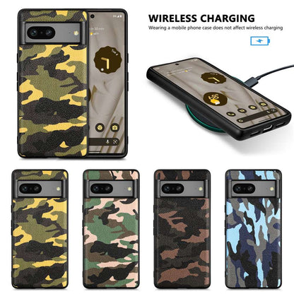 TPU Hülle für Google Pixel 7 Camouflage Schutz Case Army Flexibel Tarn Muster