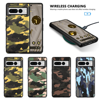 TPU Hülle für Google Pixel 7 PRO Camouflage Schutz Case Army Flexi Tarn Cover