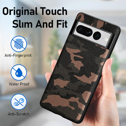 TPU Hülle für Google Pixel 7 PRO Camouflage Schutz Case Army Flexi Tarn Cover