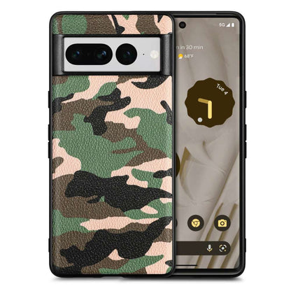 TPU Hülle für Google Pixel 7 PRO Camouflage Schutz Case Army Flexi Tarn Cover