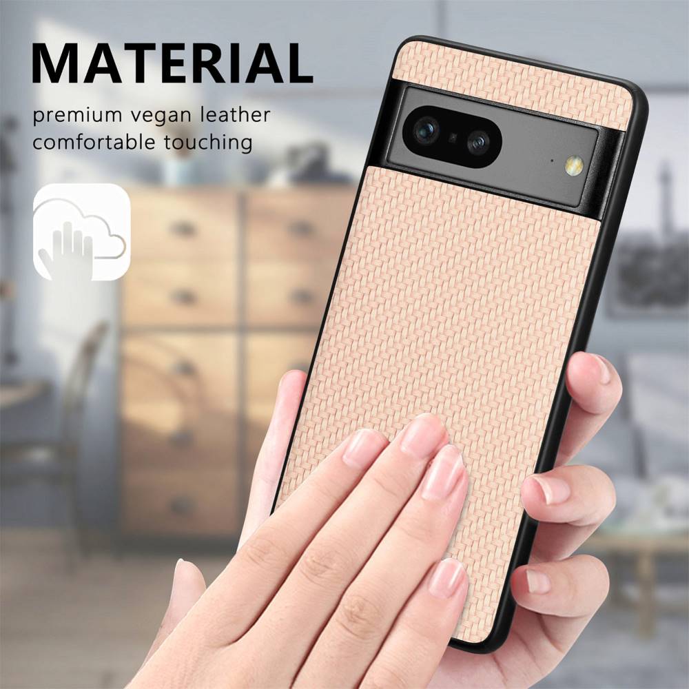 TPU Hülle für Google Pixel 7 Carbon Fiber Texture Optik Schutz Backcover Case