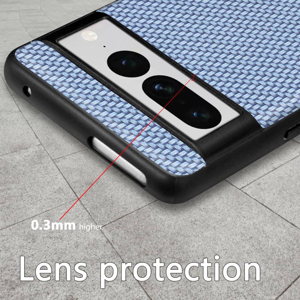 TPU Hülle für Google Pixel 7 PRO Carbon Fiber Texture Optik Schutz Backcover