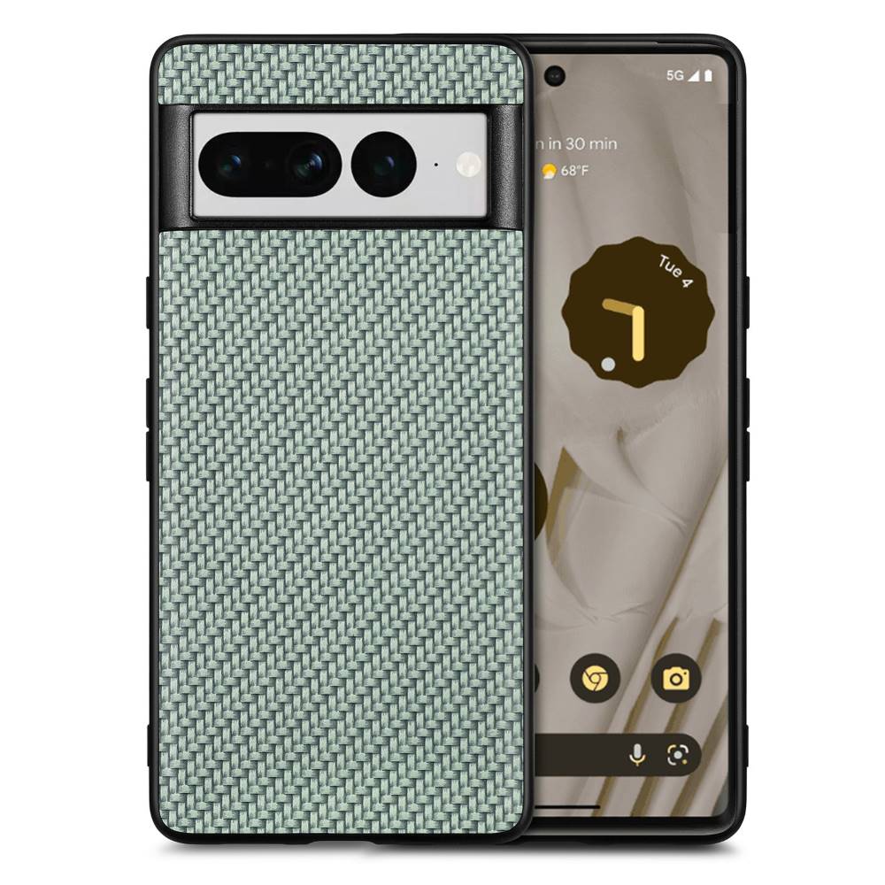 TPU Hülle für Google Pixel 7 PRO Carbon Fiber Texture Optik Schutz Backcover