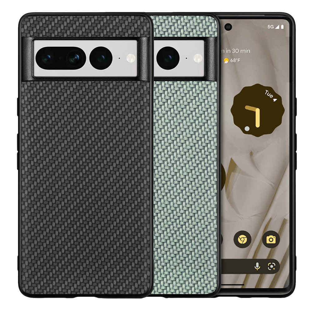 TPU Hülle für Google Pixel 7 PRO Carbon Fiber Texture Optik Schutz Backcover