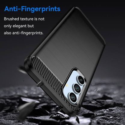 TPU Hülle für Samsung Galaxy A54 Carbon Fiber Skin Brushed Schutzcover Soft Case