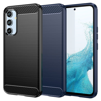 TPU Hülle für Samsung Galaxy A54 Carbon Fiber Skin Brushed Schutzcover Soft Case