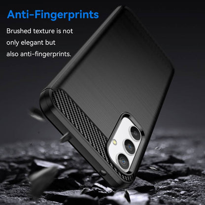 TPU Hülle für Samsung Galaxy A34 Carbon Fiber Skin Brushed Schutzcover Soft Case
