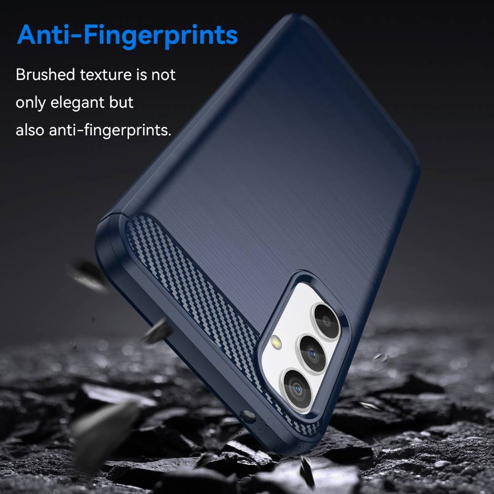 TPU Hülle für Samsung Galaxy A34 Carbon Fiber Skin Brushed Schutzcover Soft Case