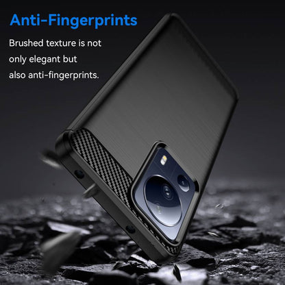 TPU Hülle für Xiaomi 13 LITE Carbon Fiber Skin Brushed Schutzcover Soft Case