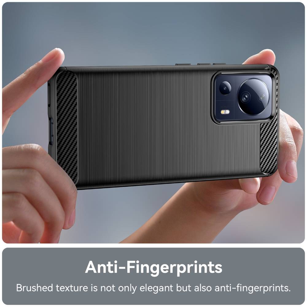 TPU Hülle für Xiaomi 13 LITE Carbon Fiber Skin Brushed Schutzcover Soft Case