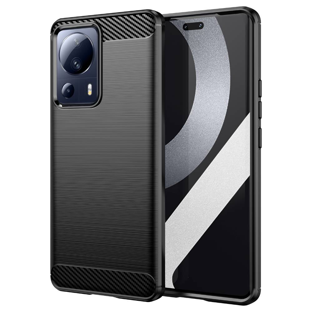 TPU Hülle für Xiaomi 13 LITE Carbon Fiber Skin Brushed Schutzcover Soft Case