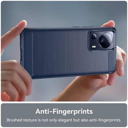 TPU Hülle für Xiaomi 13 LITE Carbon Fiber Skin Brushed Schutzcover Soft Case