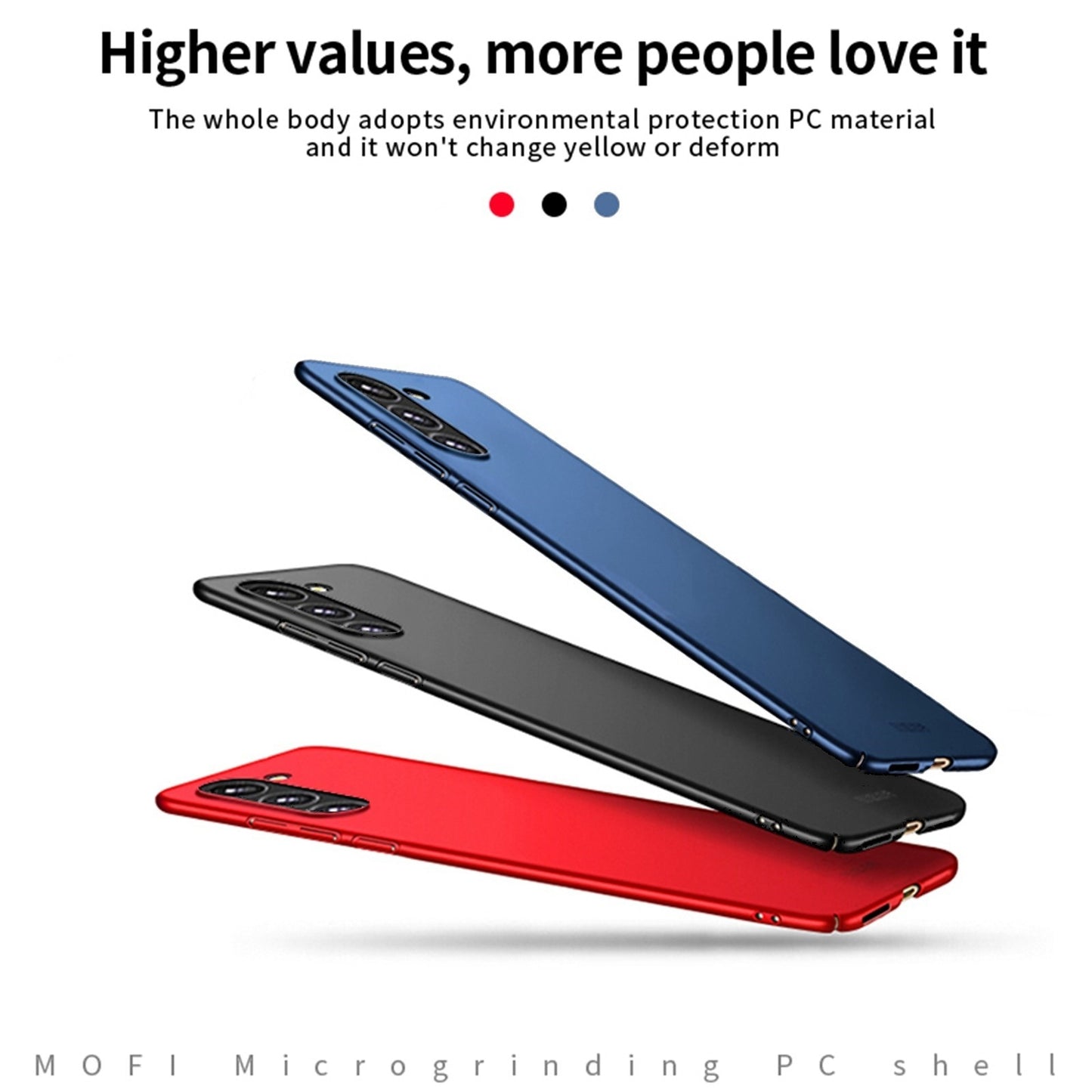MOFI Hard Cover für Samsung Galaxy S23 FE ultradünne PC Handyhülle Matte Frosted