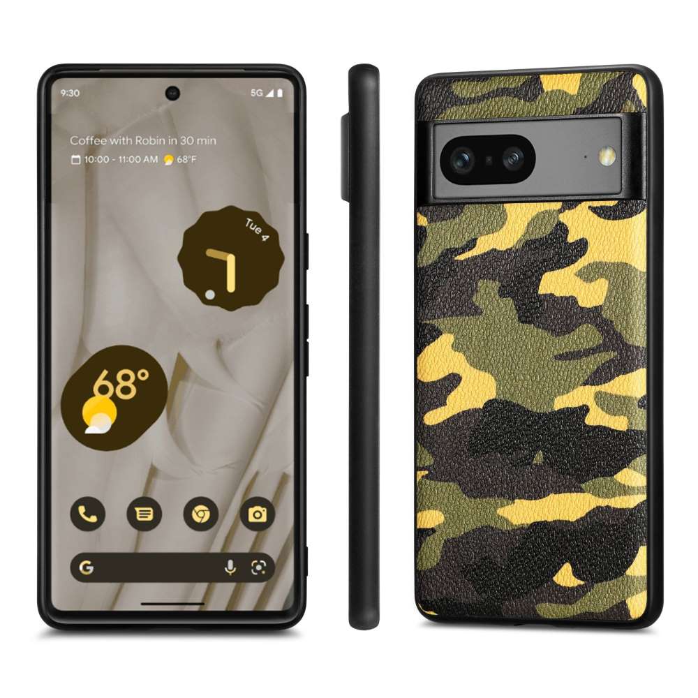 TPU Hülle für Google Pixel 7a Camouflage Schutz Case Army Flexibel Tarn Muster
