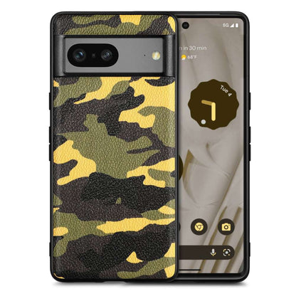 TPU Hülle für Google Pixel 7a Camouflage Schutz Case Army Flexibel Tarn Muster