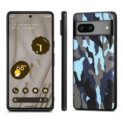 TPU Hülle für Google Pixel 7a Camouflage Schutz Case Army Flexibel Tarn Muster