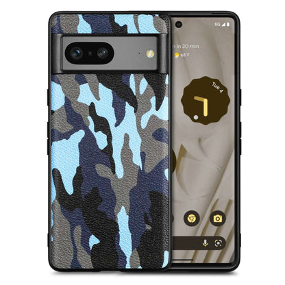 TPU Hülle für Google Pixel 7a Camouflage Schutz Case Army Flexibel Tarn Muster